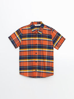 Ekose K?sa Kollu Erkek ?ocuk G?mlek