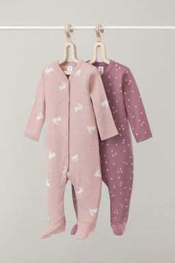 Crockid _ К 6025-2уп/цветочные снежинки,зайчики комбинезон (слип) яс