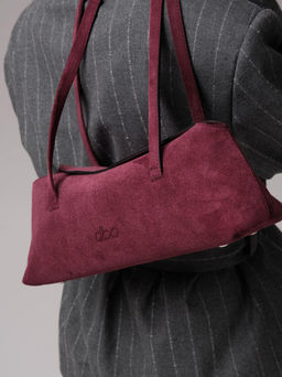 Замшевая сумка Raduy DBR 31127 бордо  фото 2