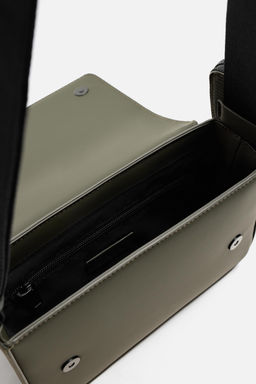 RUBBERISED TEXTURED CROSSBODY BAG - Zara фото 6