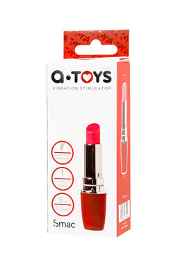 Вибростимулятор A-Toys by TOYFA Smac, ABS пластик, красный, 9 см