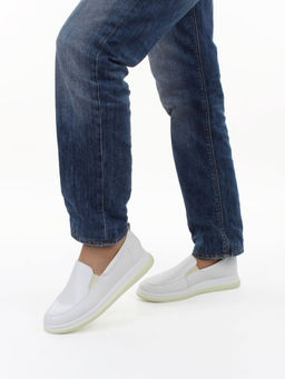 06-M27-6 WHITE Туфли женские (натуральная кожа)