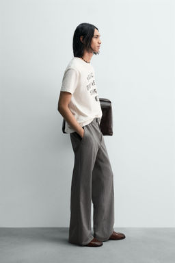 BOXY FIT FADED SLOGAN T-SHIRT - Zara фото 4