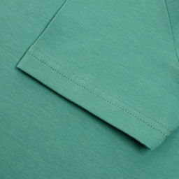 Футболка женская с вырезом лодочка MINAKU: Basic line, оливковая, размер 44