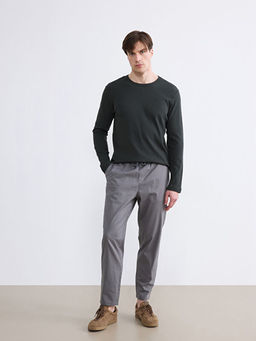 Bisiklet Yaka Uzun Kollu Erkek Ti??rt