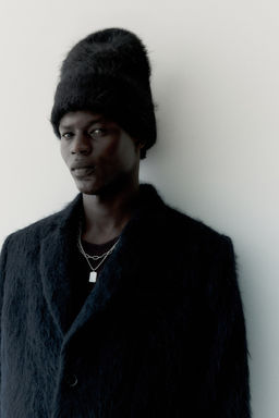 Gorro beanie mullido en mezcla de mohair - H&m фото 2