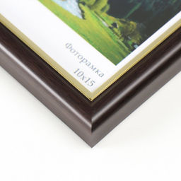 Цена за 2 шт. Фоторамка пластик "Гамма" 10х15 см, венге