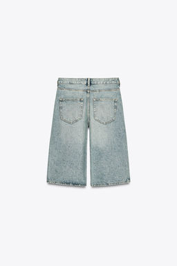 ZW COLLECTION DENIM BERMUDA SHORTS - Zara фото 13