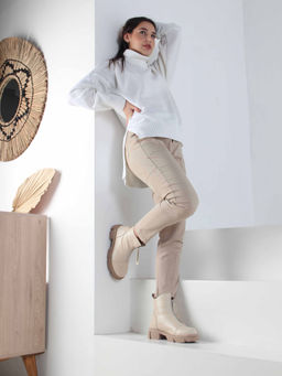 Ботинки 330.21074ka. Бежевый капучино/Байка