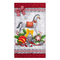 Набор кухонных полотенец Доляна Новогодние игрушки 35х60см-2шт, 100% хл фото 4