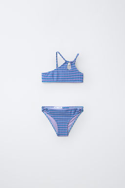 6-14 A?OS/ BIKINI TEXTURA RAYAS / Azul