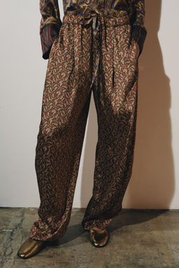ZW COLLECTION PAISLEY PYJAMA TROUSERS - Zara фото 2