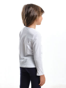 Футболка (лонгслив)	 UD 3859 белый - Mini maxi фото 7