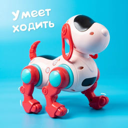 Робот-собака IQ DOG, световые и звуковые эффекты, русские песенки, работает от батареек, цвет розовый - IQ BOT фото 4
