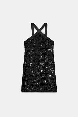 SHORT COMBINED SEQUIN DRESS - Zara фото 4