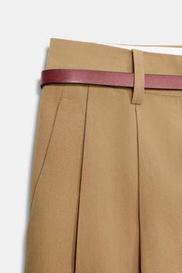 TROUSERS WITH BELT AND DARTS - Zara фото 22