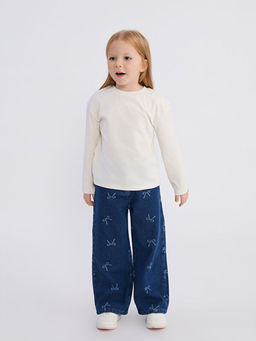 Bisiklet Yaka K?z ?ocuk Ti??rt