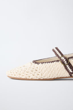 BAILARINA CROCHET / Blanco Crudo - Zara фото 6