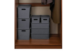 Корзинка с крышкой 7,5 л 35*24,5*10,5 см Береста серая (модель 5221/18) - Elan gallery фото 7