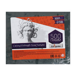 Пластилин скульптурный Calligrata, мягкий, 500 г, оливковый  фото 2