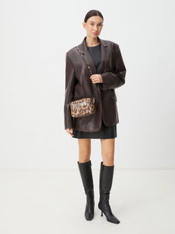 Женское кросс-боди JUST CAVALLI METAL LETTERING Артикул 4107665, леопардовый принт  фото 7