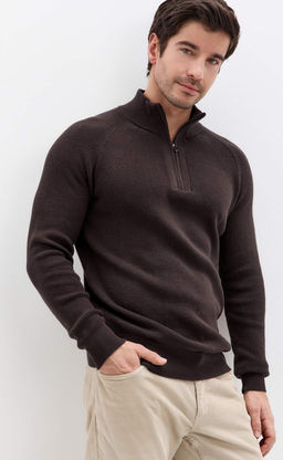 Джемпер Primm P421-15-4702 из хлопка с шерстью коричневый