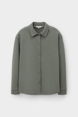 ЕВТ 3337/пряный базилик рубашка жен