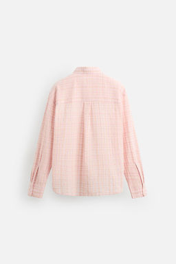 TEXTURED CHECK SHIRT - Zara фото 8