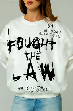 Арт. 15134 Свитшот женский оверсайз 46-52 (4 шт) Цвет:молочный