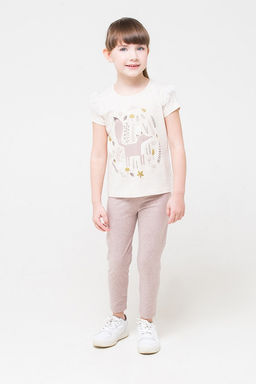 КР 4074/кофейный меланж к255, бриджи