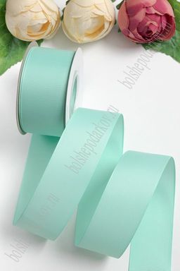 Лента репсовая 4 см*20 ярд "1 сорт" (SF-1349) светло-аквамариновый №218