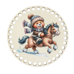 Заготовка для декорирования Love2art ДВ-02 Набор донышек для вязания Матовый фанера d 15 см х 0.4 см 2 шт 10 Лавандовая история  фото 12