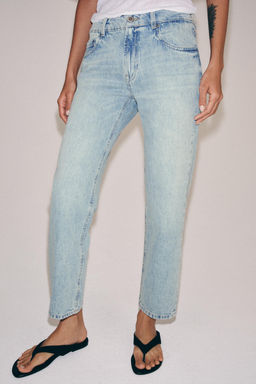 JEANS ZW COLLECTION CIGARRETE TIRO MEDIO / Azul claro - Zara фото 2