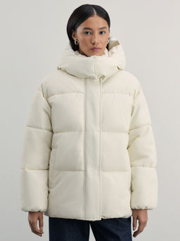 Куртка с капюшоном из фактурной ткани / Zarina  фото 6