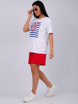 Костюм "Море 3" красный, трикотаж