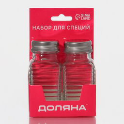 Набор для специй из стекла Доляна Кафе, 2 предмета: солонка, перечница 100 мл  фото 14