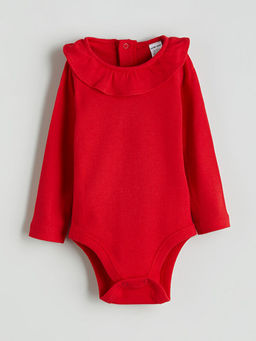 Bisiklet Yaka Uzun Kollu K?z Bebek ??t??tl? Body