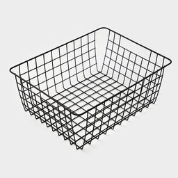 Корзина для хранения Доляна «Эрин», 36×27×14 см, чёрная