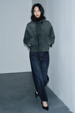 ZW COLLECTION BARREL HIGH-WAIST JEANS - Zara фото 8