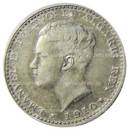 Монета 100 рейс 1910 года Португалия