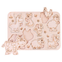 Ппзл вкладыш Ферма нецветной - Задира фото 2