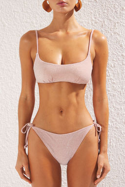 TRENDYOLMILLA Saks Bralette Normal Bel Regular Bikini Tak?m? TBESS25BT00103  фото 12