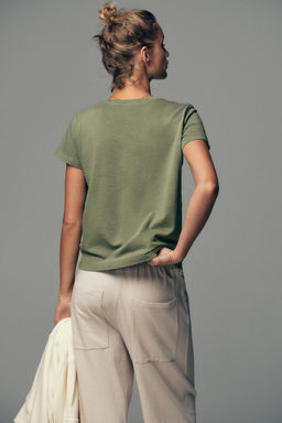 WASHED T-SHIRT WITH POCKET - Zara фото 14