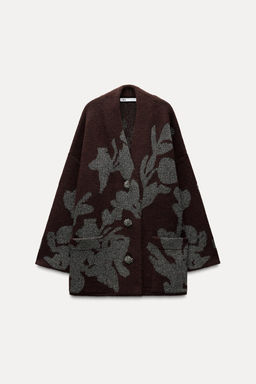 METALLIC KNIT COAT - Zara фото 6