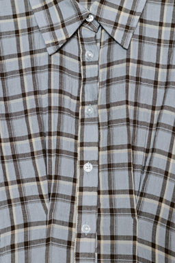 CHECK SHIRT DRESS - Zara фото 6