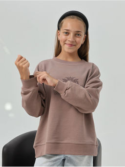 Свитшот Форвард Какао Девочка - София фото 5