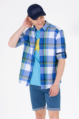 U. S. Polo Assn Мужская рубашка Saks в клетку - U.s. polo assn фото 9