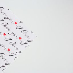 Цена за 10 шт. Бумага упаковочная глянцевая «Love you», 70×100 см