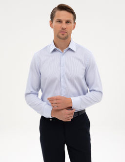 A__k Mavi Non Iron Kolay _t_lenebilir Slim Fit G_mlek - Pierre cardin фото 3