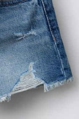 BERMUDA DENIM ROTOS / Azul - Zara фото 4